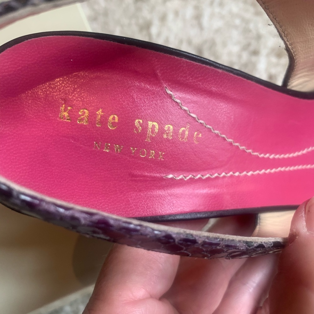 Kate Spade Kylie Python Print Heels - image 4